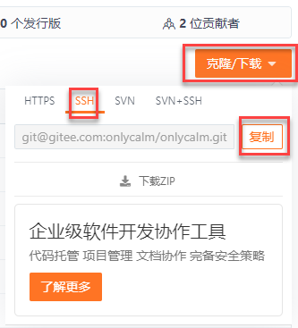 Gitee SSH address.png